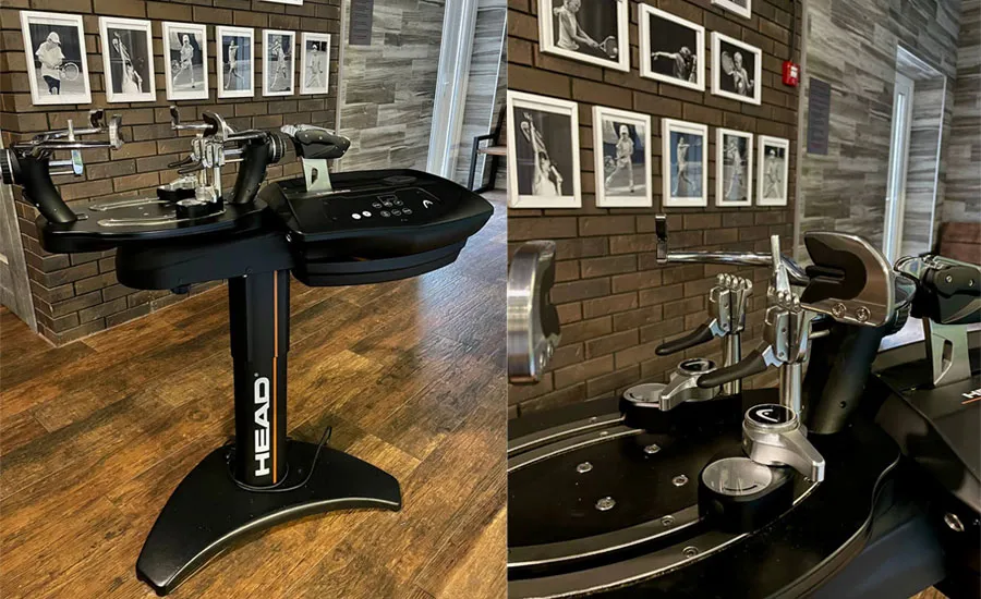 Перетянуть струны на ракетке теннисной в Киеве можно на этом станке